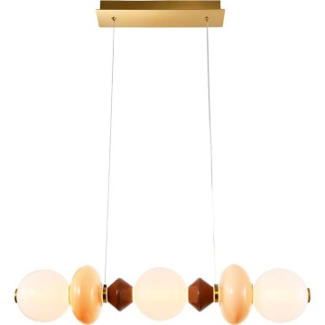 LED Cable Pendant FLORES LED/20W/230V gold/orange/brown