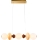 LED Cable Pendant FLORES LED/20W/230V gold/orange/brown