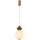 LED Cable Pendant FLORES LED/7W/230V Gold/Brown