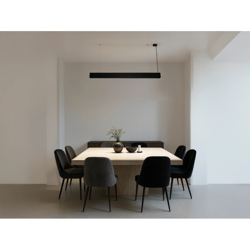 LED Cable Pendant Light, 55W, 230V — Tunable White 3000/4000/6500K, 120 cm, Black