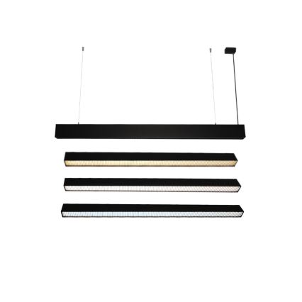 LED Cable Pendant Light, 55W, 230V — Tunable White 3000/4000/6500K, 120 cm, Black