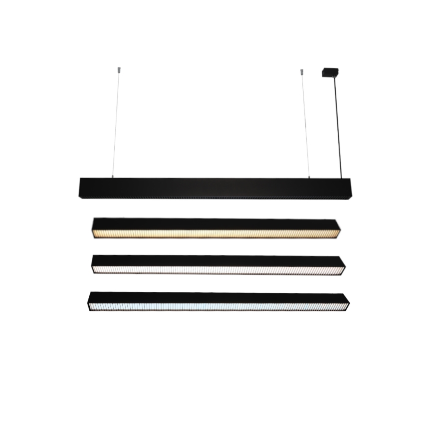 LED Cable Pendant Light, 55W, 230V — Tunable White 3000/4000/6500K, 120 cm, Black