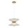LED Cable Pendant Light BUTTERFLY 2xLED/10W/230V 3000K Gold