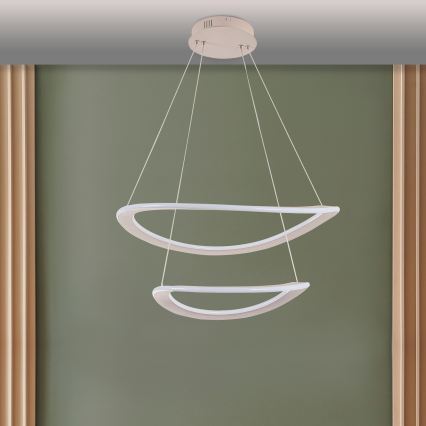 LED Cable Pendant Light CASHMERE LED/75W/230V Ø 59.5 cm, Beige