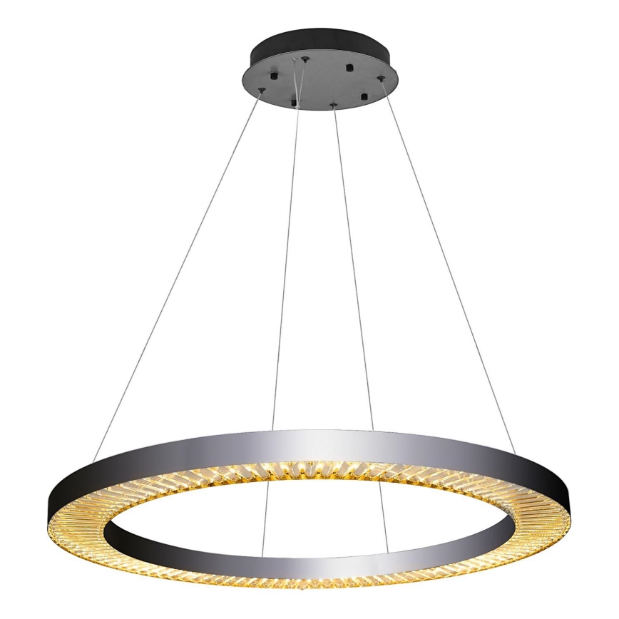 LED cable pendant light JESI LED/90W/230V 3000K Ø 100 cm silver