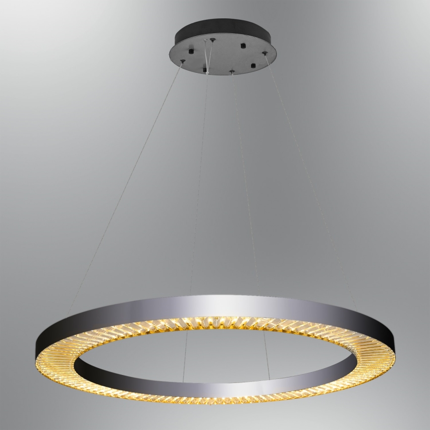 LED cable pendant light JESI LED/90W/230V 3000K Ø 100 cm silver