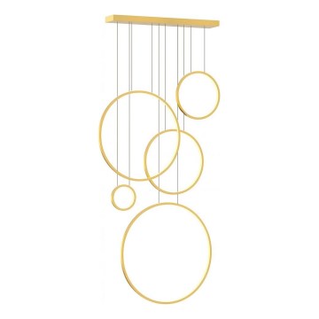 LED Cable Pendant SATURNO LED/100W/230V, Gold