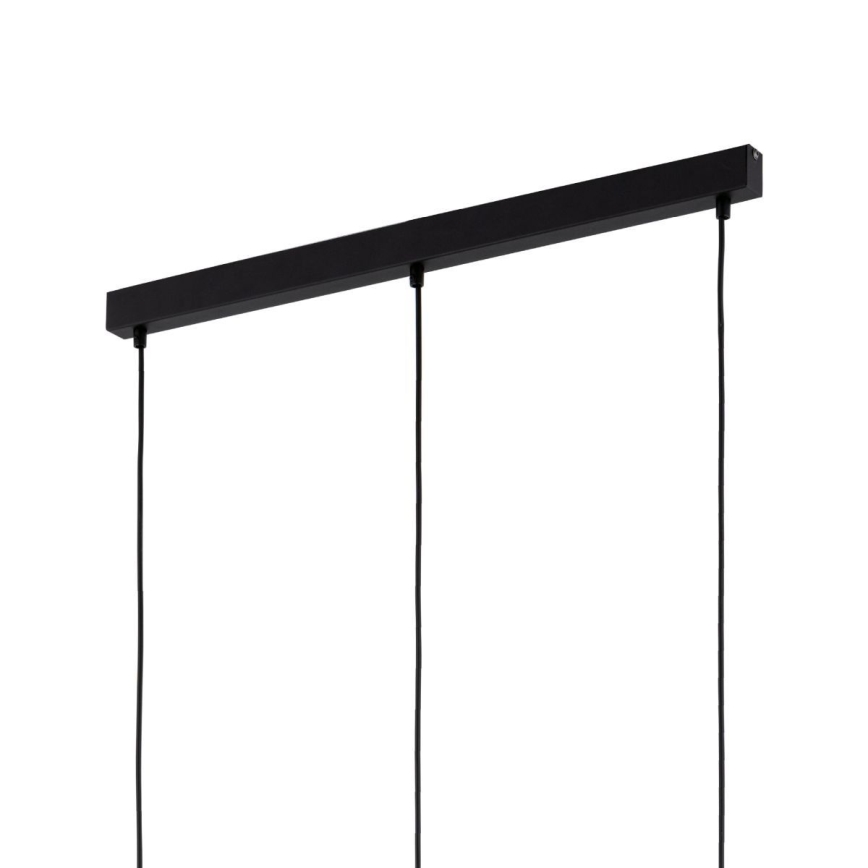 LED Cable Pendant SEBO 3xE27/15W/230V Black/Smoky Beige