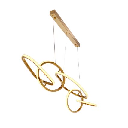 LED Cable-Suspended Chandelier ANNELI LED/45W/230V 125 cm Gold