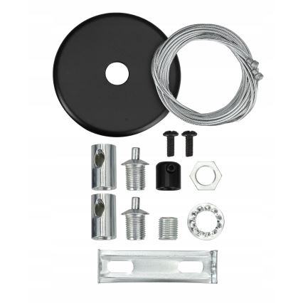 LED Cable-Suspended Chandelier LED/44W/230V 6000K 120 cm Black