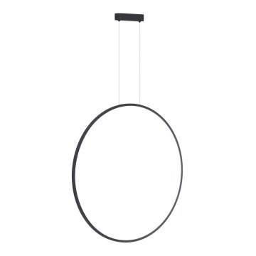 LED Cable-Suspended Chandelier SATURNO LED/46W/230V Ø 80 cm IP44 Black