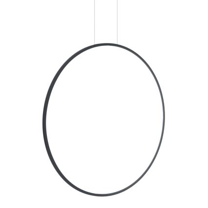 LED Cable-Suspended Chandelier SATURNO LED/46W/230V Ø 80 cm IP44 Black