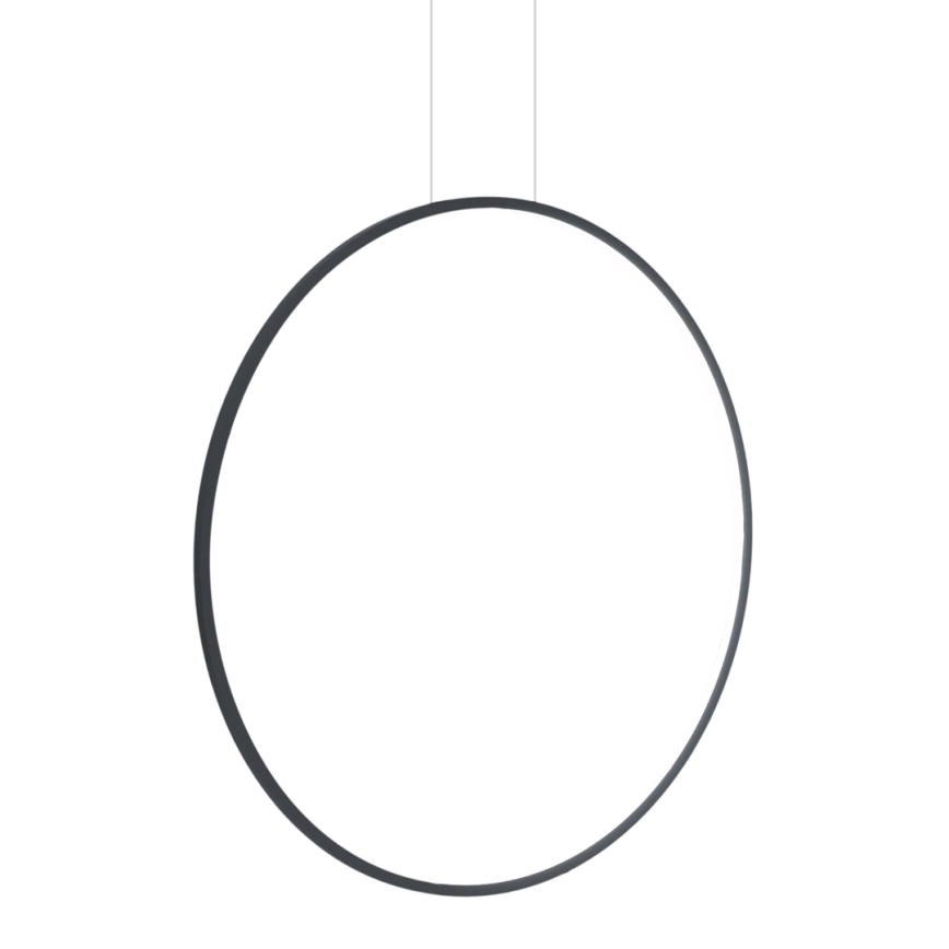 LED Cable-Suspended Chandelier SATURNO LED/46W/230V Ø 80 cm IP44 Black