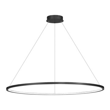LED cable-suspended chandelier SATURNO LED/65W/230V Ø 120 cm IP44 black
