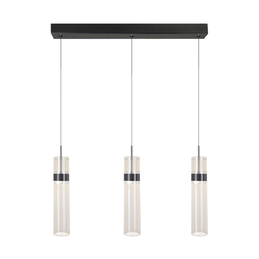 LED Cable-Suspended Pendant AMBIENTE 3xLED/6W/230V 3000/4000/6000K Black