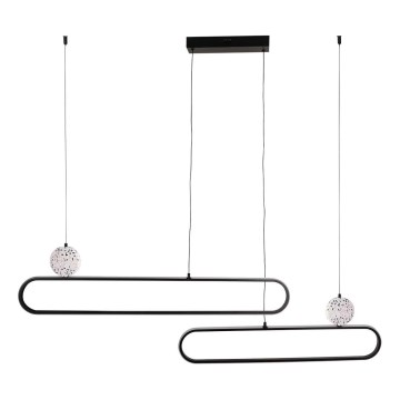 LED cable-suspended pendant light FLORENTYNA LED/48W/230V 4000K black/white