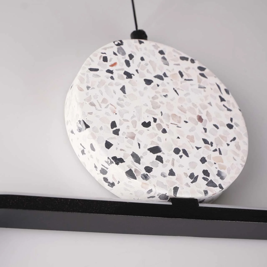 LED cable-suspended pendant light FLORENTYNA LED/48W/230V 4000K black/white