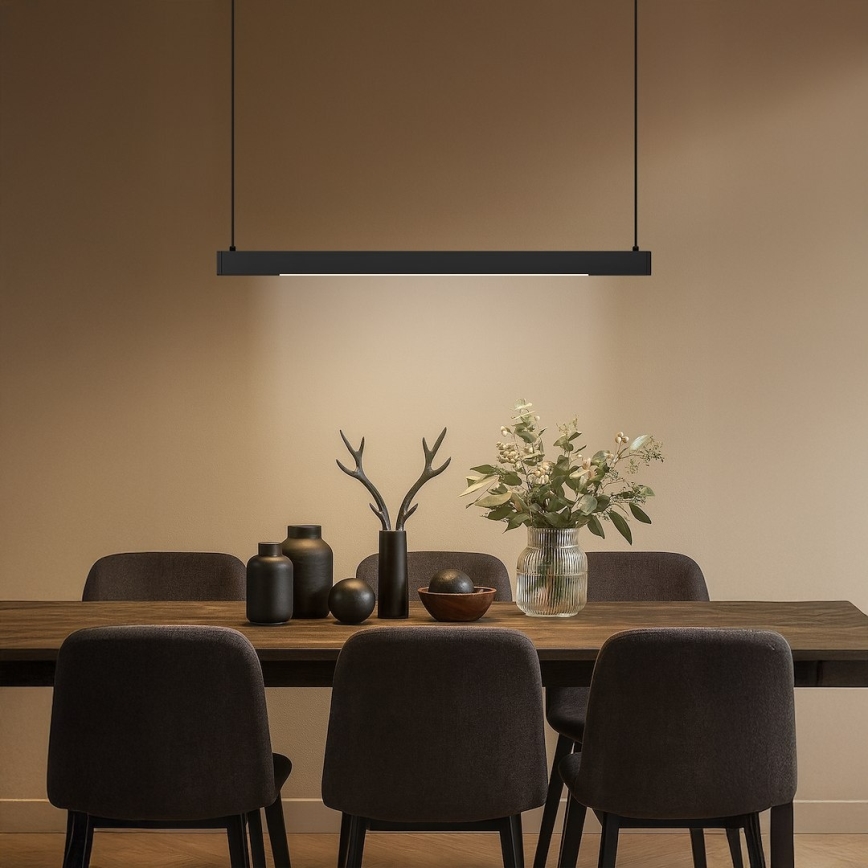LED Cable-Suspended Pendant LINEA LED/36W/230V 3000/4000/5700K CRI 90 Black