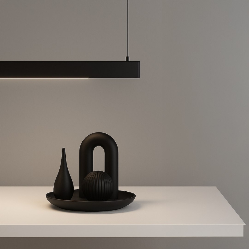 LED Cable-Suspended Pendant LINEA LED/36W/230V 3000/4000/5700K CRI 90 Black