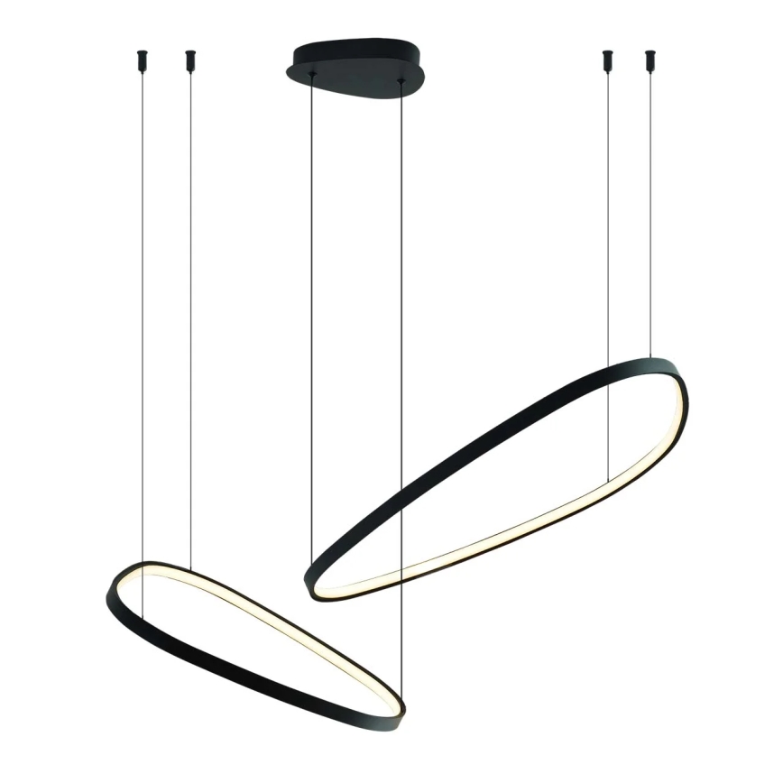 LED cable-suspended pendant MICHELLE LED/48W/230V 4000K black