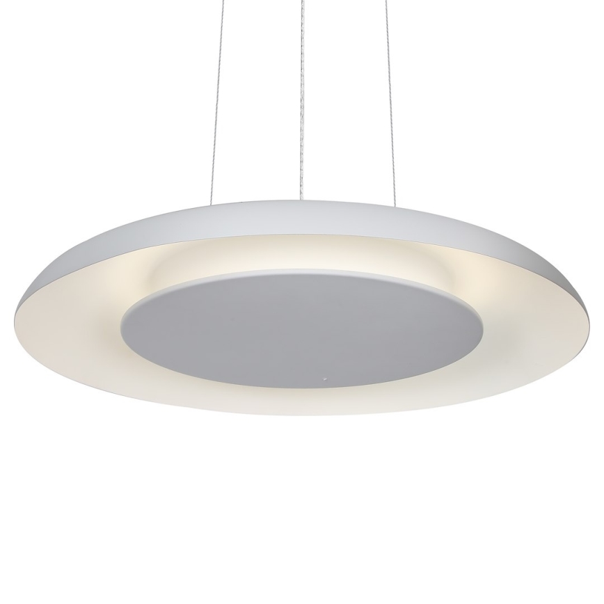 LED Cable-Suspended Pendant PIATTINO LED/30W/230V 2700/3200/4000K Ø 40 cm White
