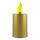 LED Candle LED/2xAA warm white 10,8 cm gold