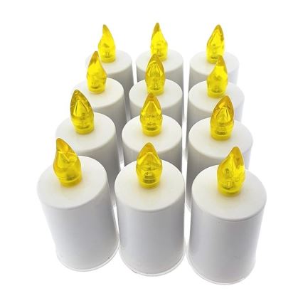 LED Candle LED/2xAA warm white 10,8 cm white