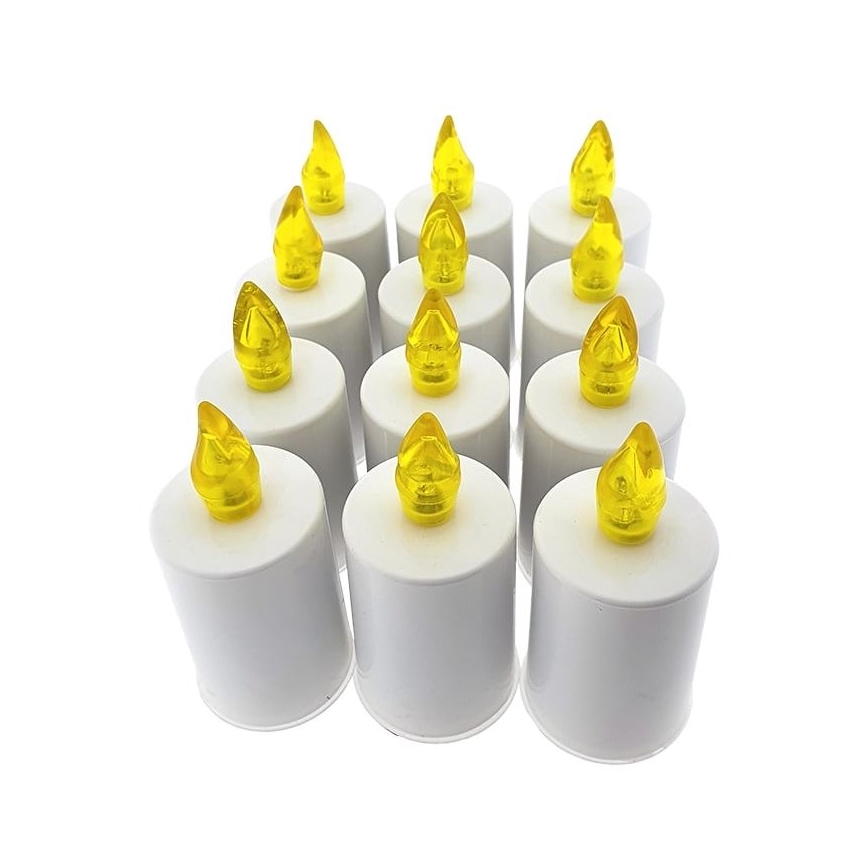 LED Candle LED/2xAA warm white 10,8 cm white