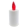 LED Candle LED/2xAA warm white 10,8 cm white/red