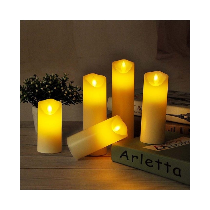 LED Candle LED/2xAA warm white 12,5 cm