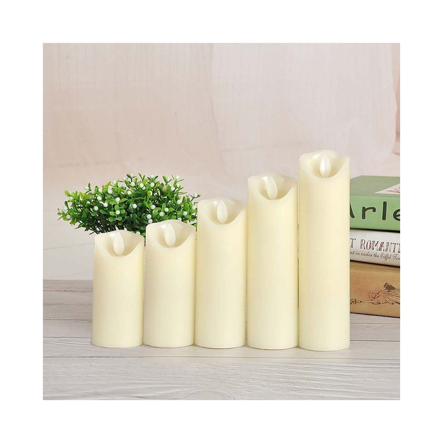 LED Candle LED/2xAA warm white 12,5 cm