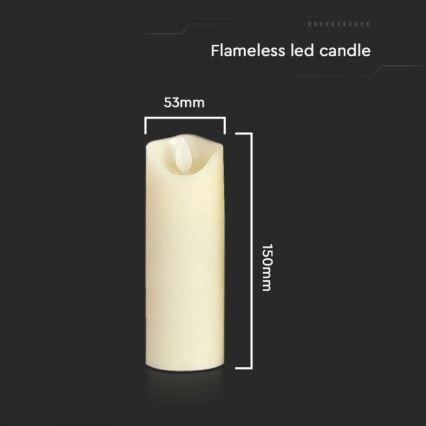 LED Candle LED/2xAA warm white 15 cm