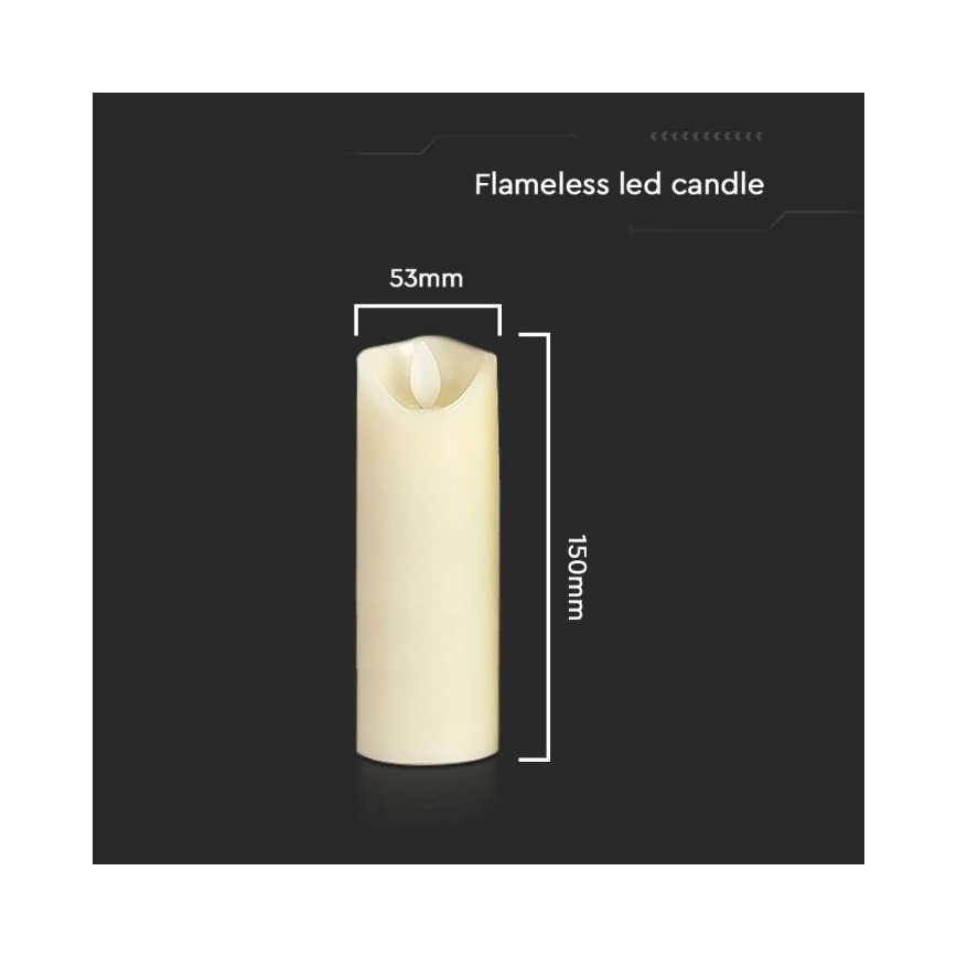 LED Candle LED/2xAA warm white 15 cm
