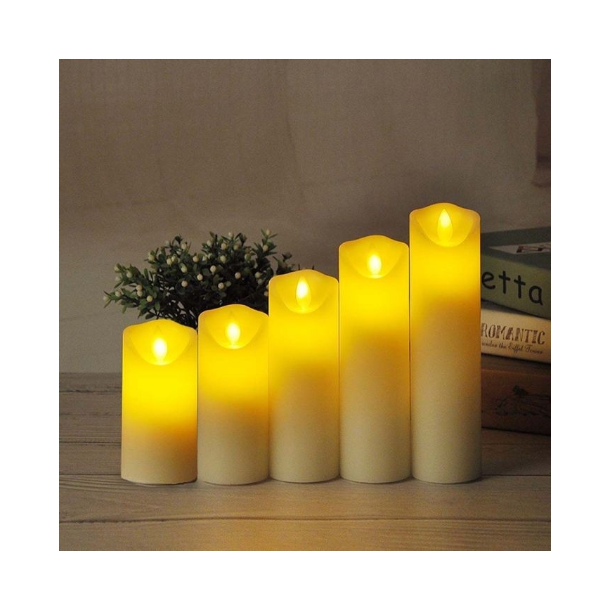 LED Candle LED/2xAA warm white 17,5 cm