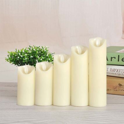 LED Candle LED/2xAA warm white 17,5 cm