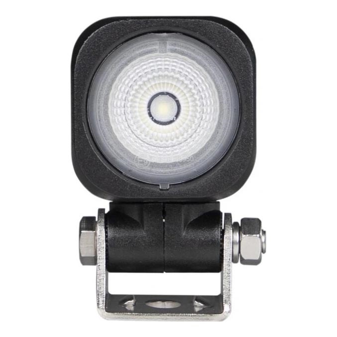 LED Car spotlight BLACK LED/10W/10-30V IP69 5700K angular