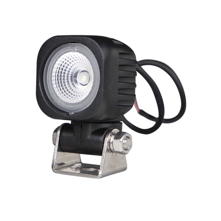 LED Car spotlight BLACK LED/10W/10-30V IP69 5700K angular