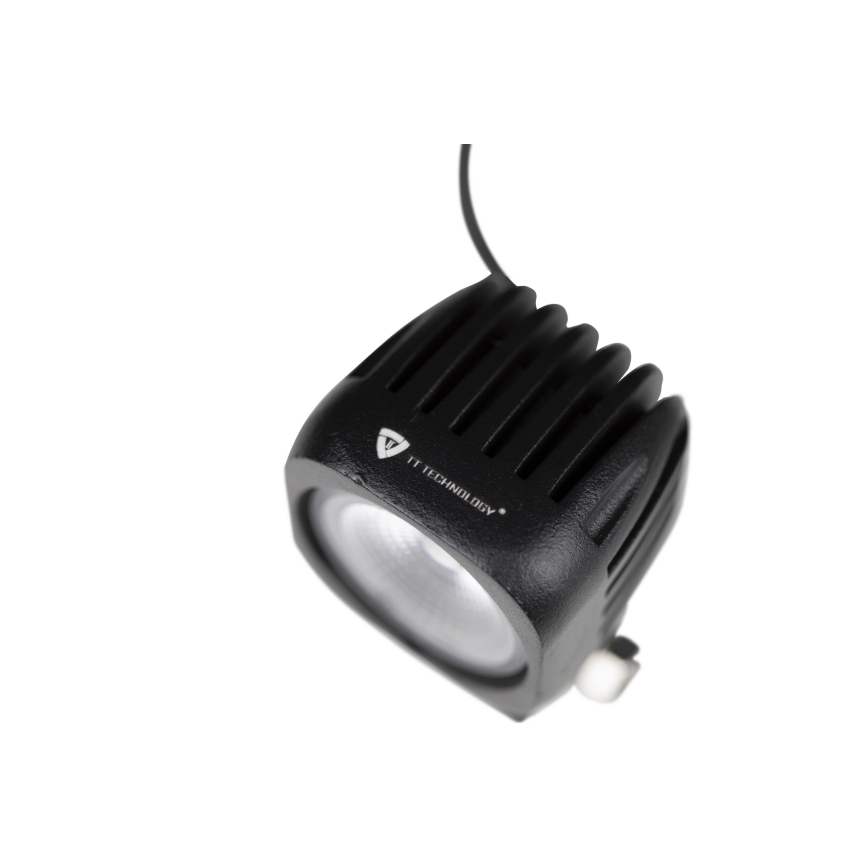 LED Car spotlight BLACK LED/10W/10-30V IP69 5700K angular