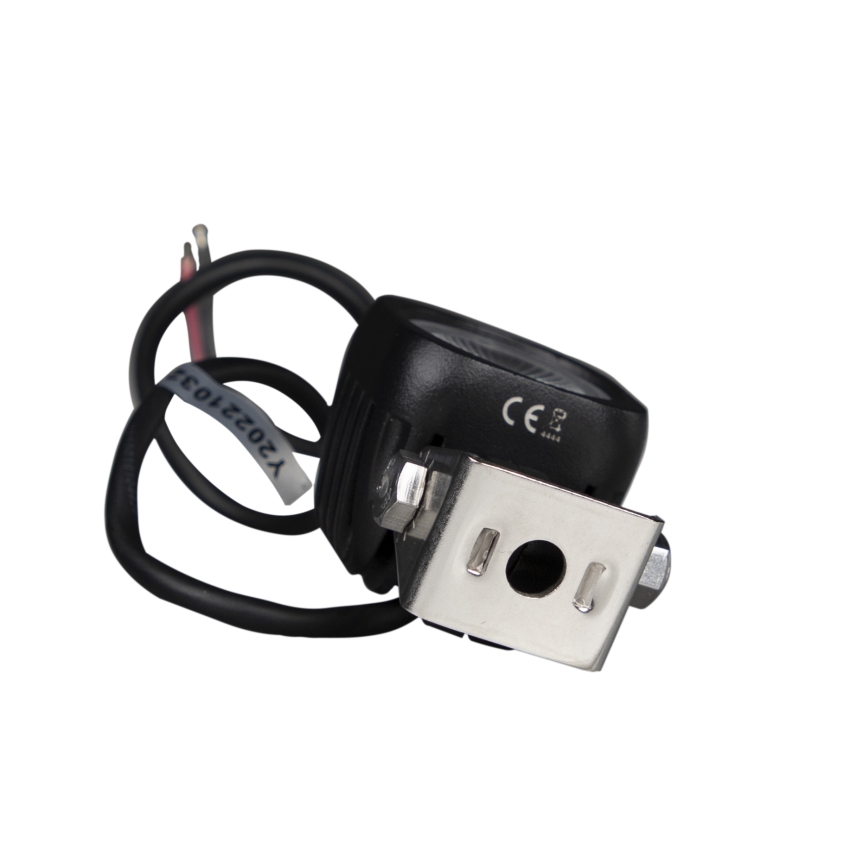 LED Car spotlight BLACK LED/10W/10-30V IP69 5700K angular