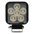 LED Car spotlight BLACK LED/24W/10-30V IP69 5700K angular