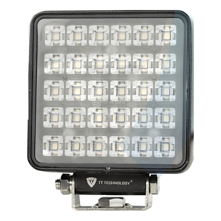 LED Car spotlight BLACK LED/30W/10-30V IP69 5700K angular
