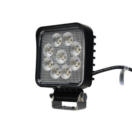 LED Car spotlight BLACK LED/36W/10-30V IP69 5700K angular