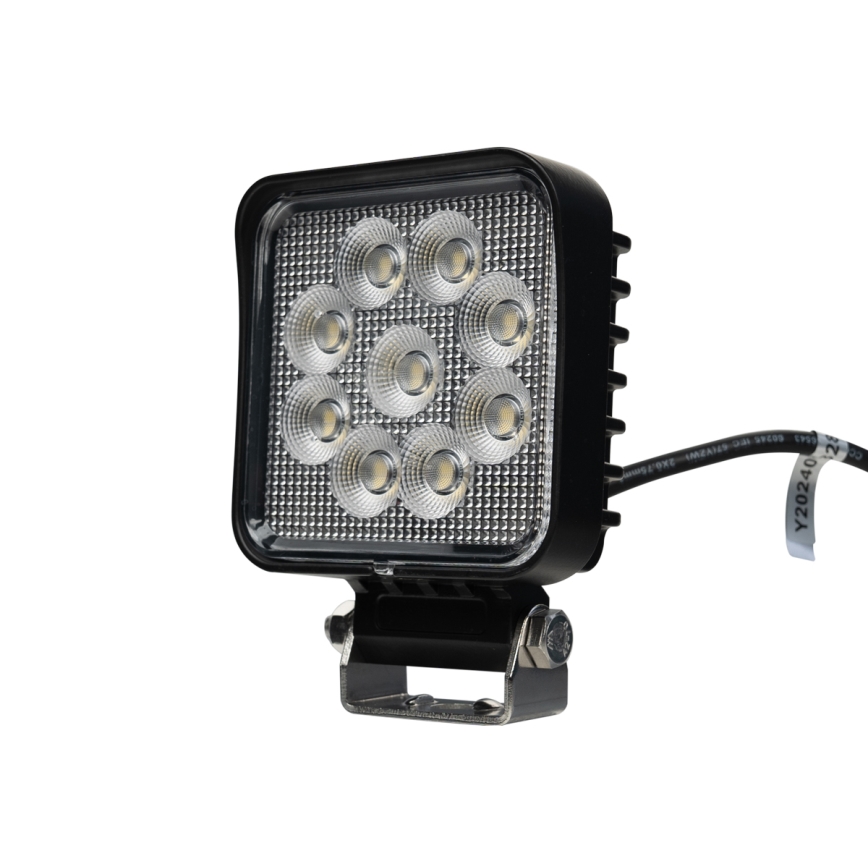 LED Car spotlight BLACK LED/36W/10-30V IP69 5700K angular