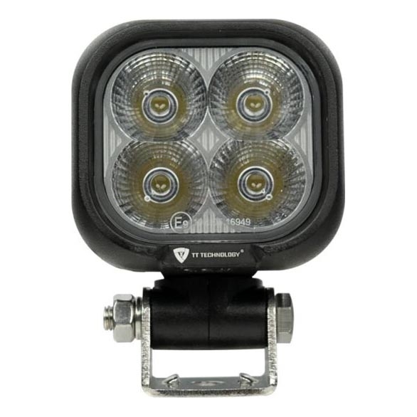 LED Car spotlight BLACK LED/40W/10-30V IP69 5700K angular