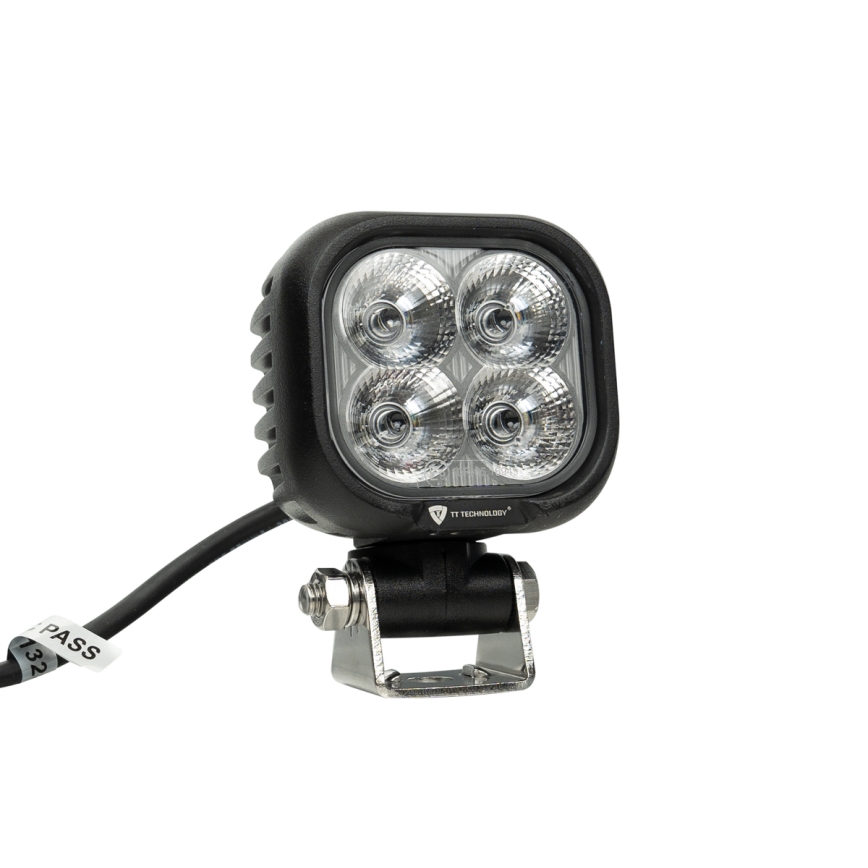 LED Car spotlight BLACK LED/40W/10-30V IP69 5700K angular