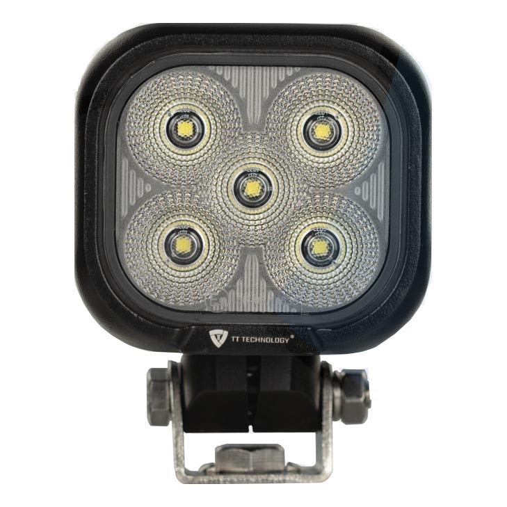 LED Car spotlight BLACK LED/50W/10-30V IP69 5700K angular