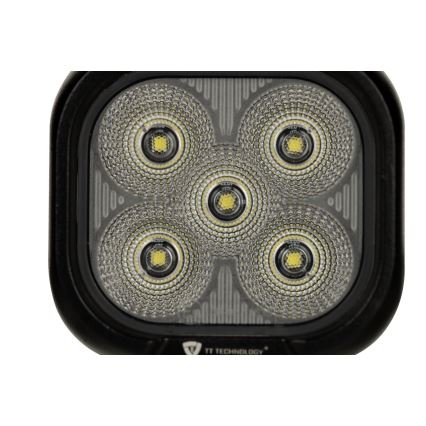 LED Car spotlight BLACK LED/50W/10-30V IP69 5700K angular