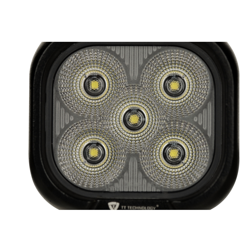 LED Car spotlight BLACK LED/50W/10-30V IP69 5700K angular