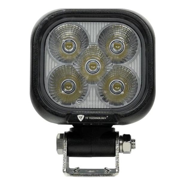 LED Car spotlight BLACK LED/50W/10-30V IP69 5700K angular