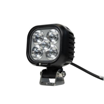 LED Car spotlight BLACK LED/50W/10-30V IP69 5700K angular